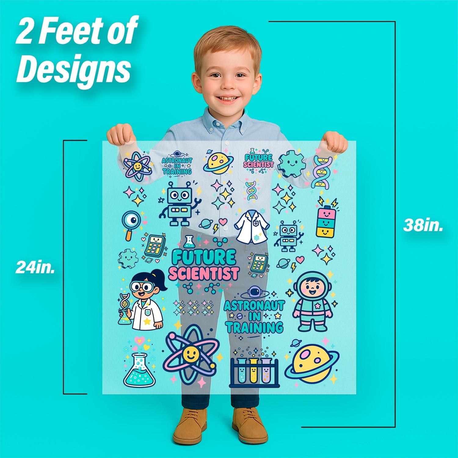 STEM & Science Iron-On Transfer Pack