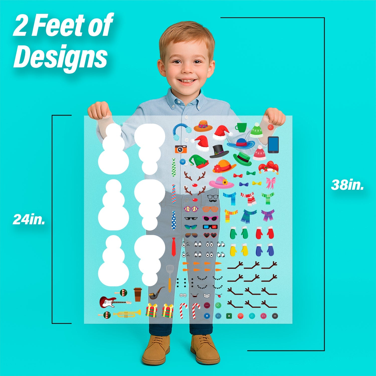 Build a Snowman Iron-On Transfer Pack