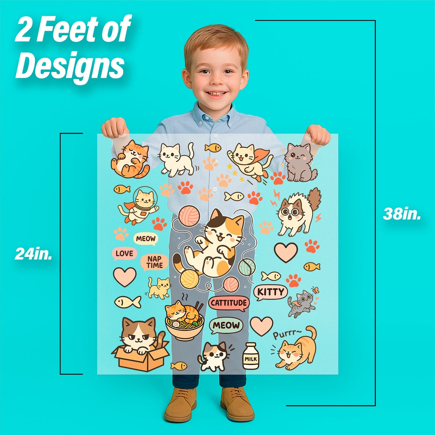 Cats Iron-On Transfer Pack