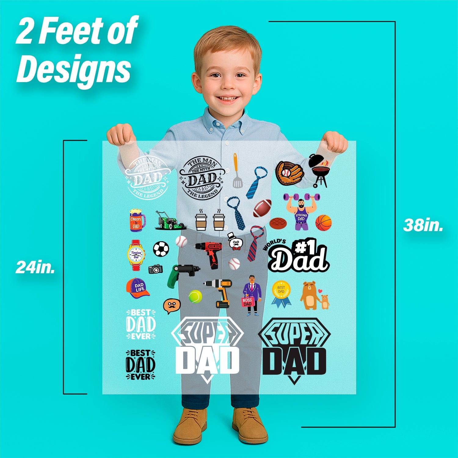 Father's Day Iron-On Transfer Pack