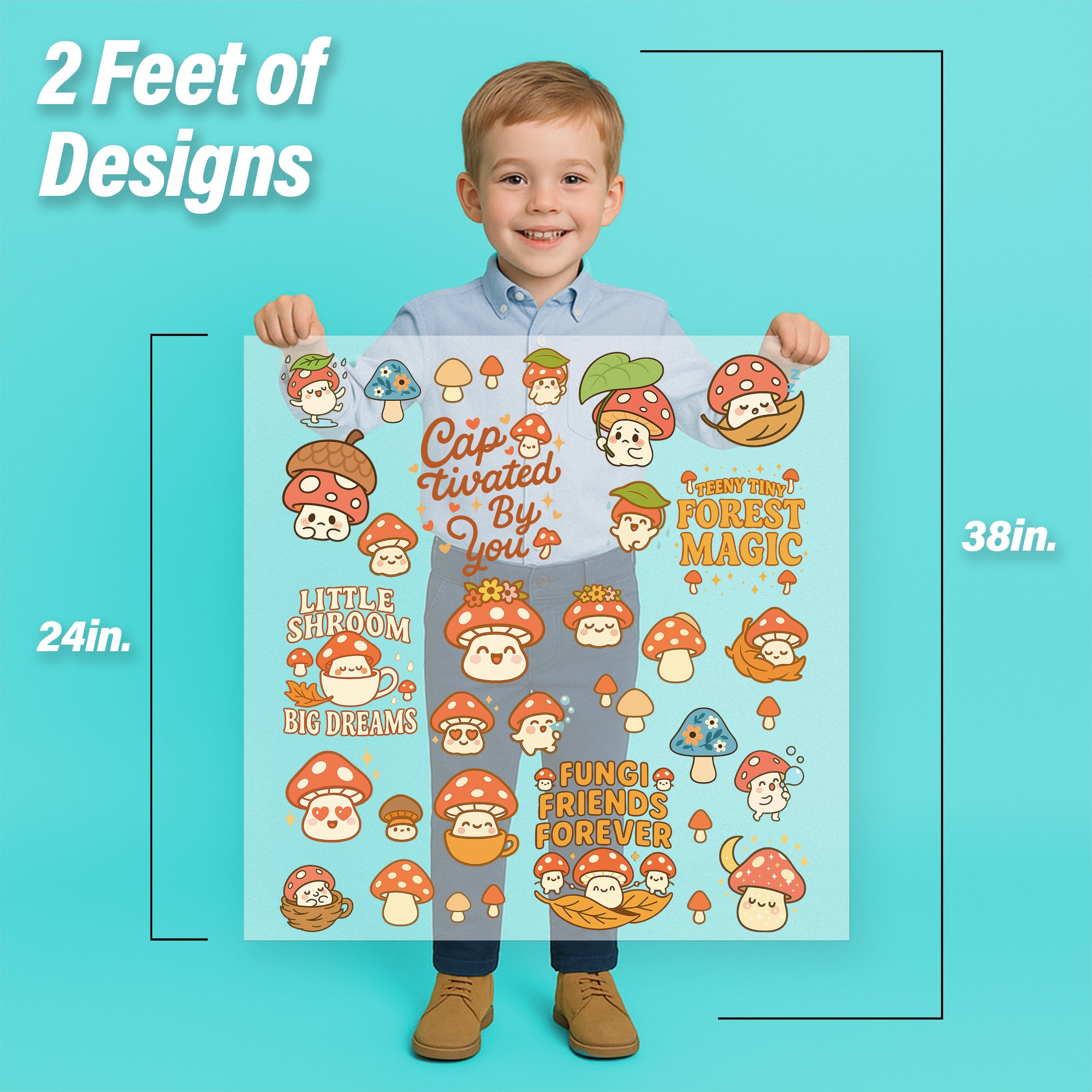 Mushrooms Iron-On Transfer Pack