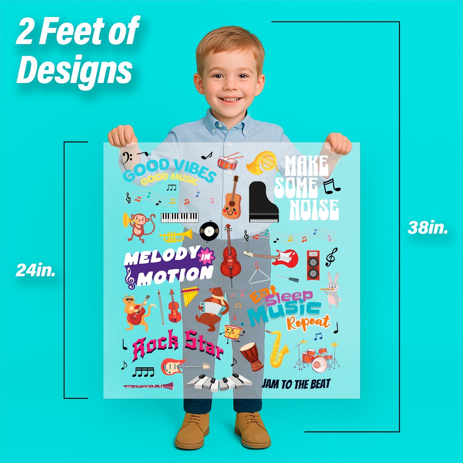 Music & Instruments Iron-On Transfer Pack