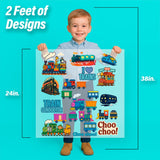 Trains Iron-On Transfer Pack