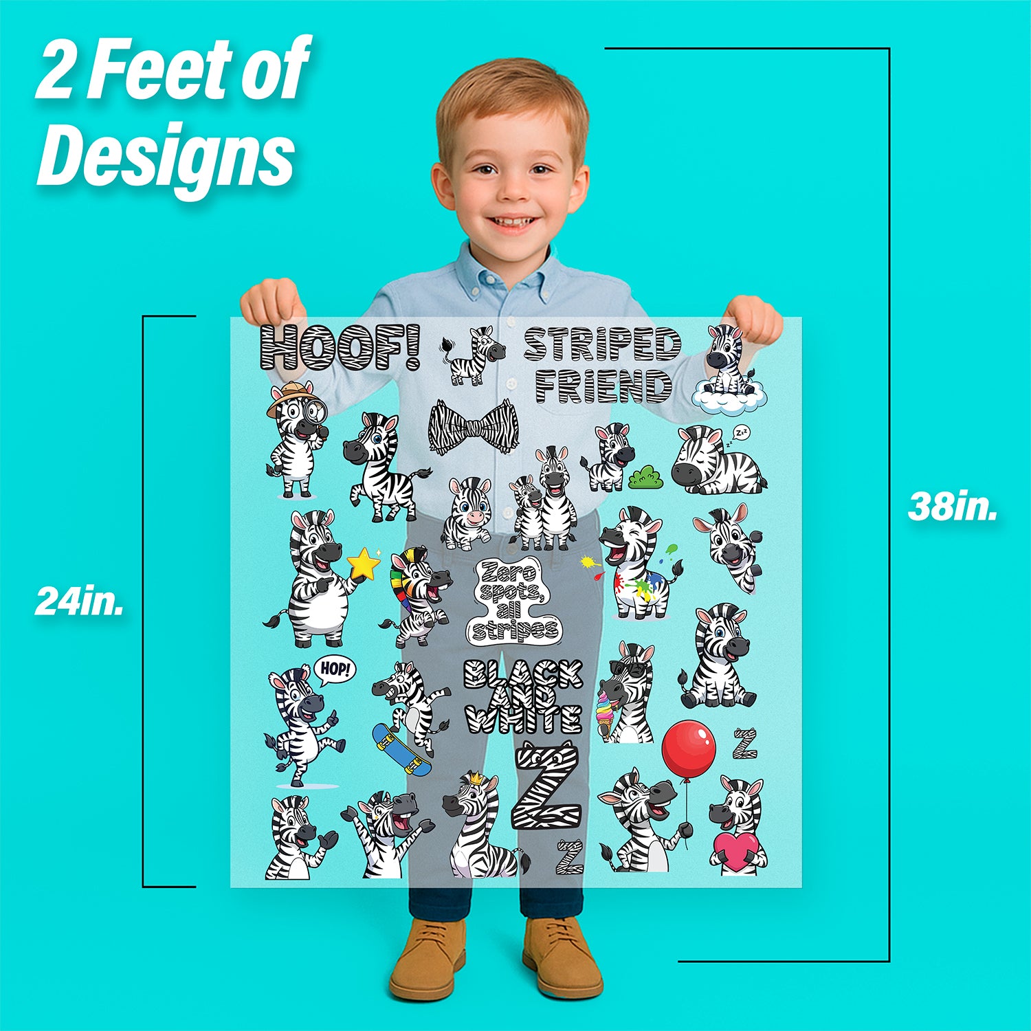 Zebra Iron-On Transfer Pack
