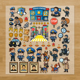Build Your Own Police Station Iron-On Transfer Pack