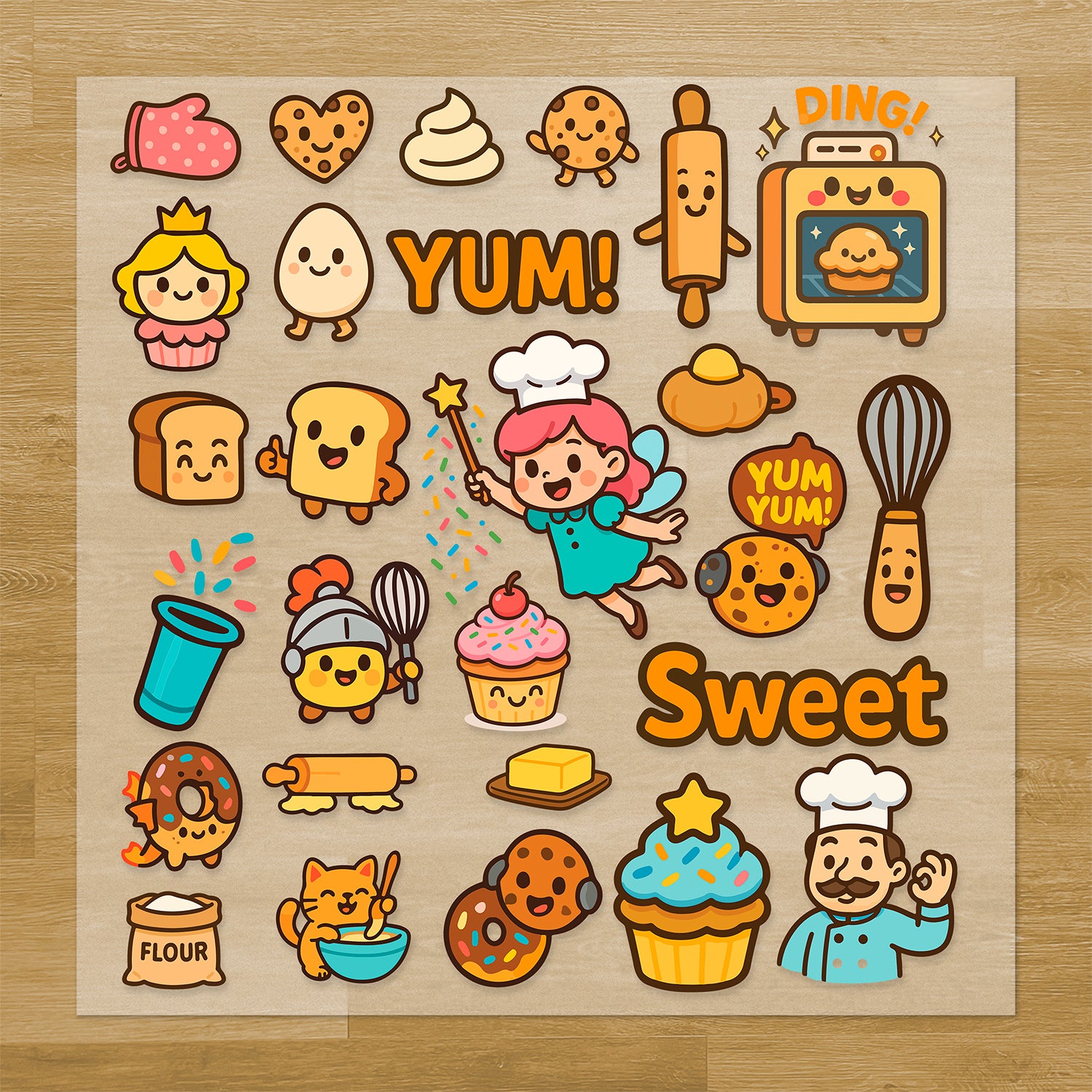 Bakery Iron-On Transfer Pack