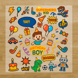 Birthday Boy Iron-On Transfer Pack