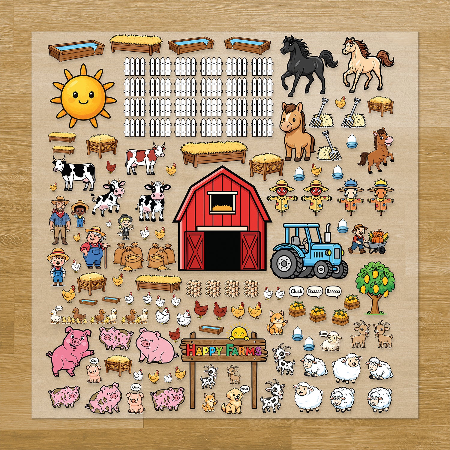 Build Your Own Farm Iron-On Transfer Pack