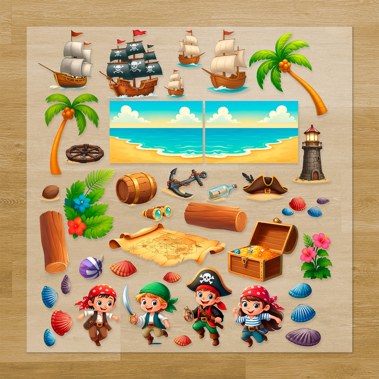 Build Your Own Private Island Iron-On Transfer Pack