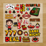 Casino and Cards Iron-On Transfer Pack