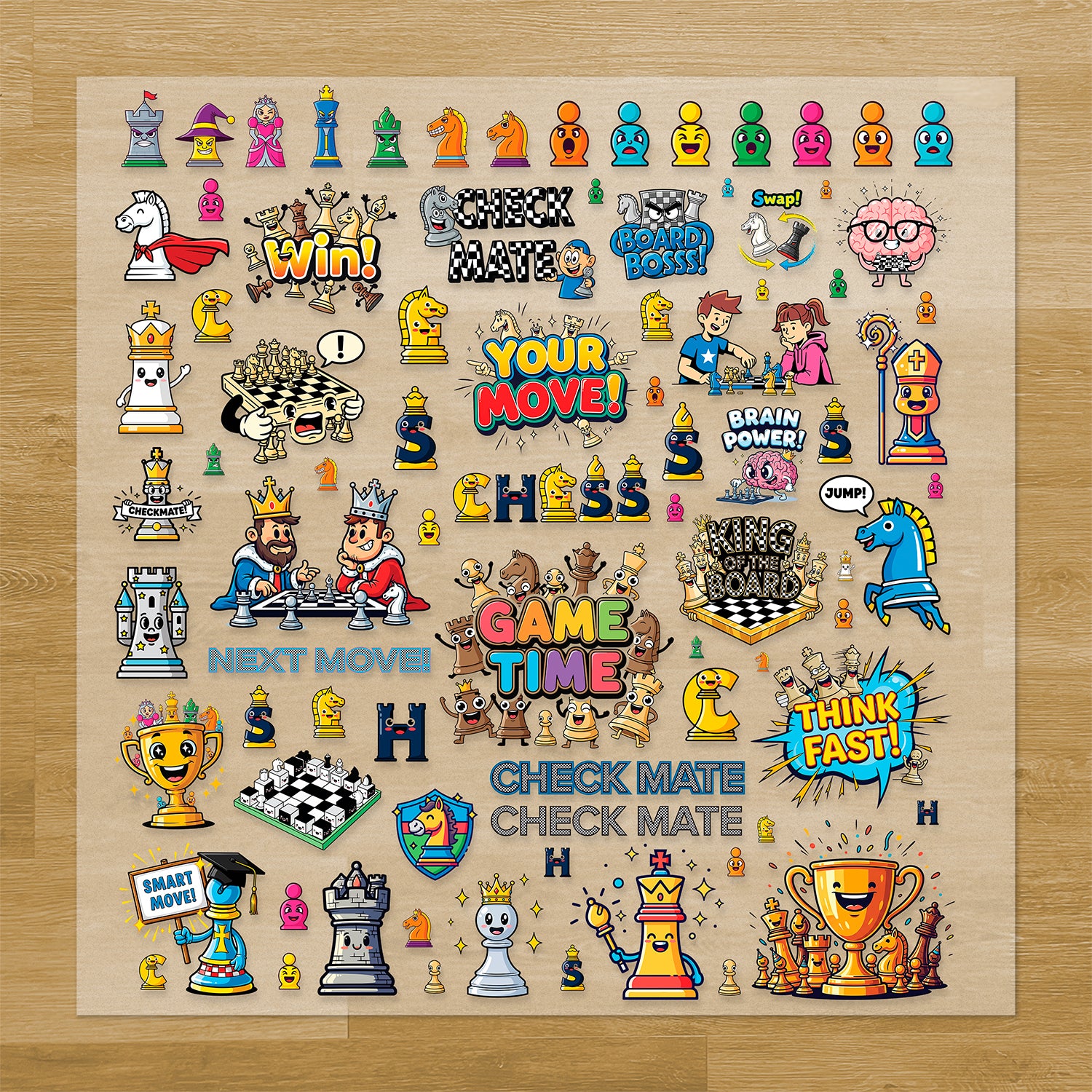 Chess Iron-On Transfer Pack