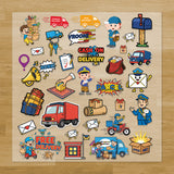 Delivery Trucks & Mail Service Iron-On Transfer Pack