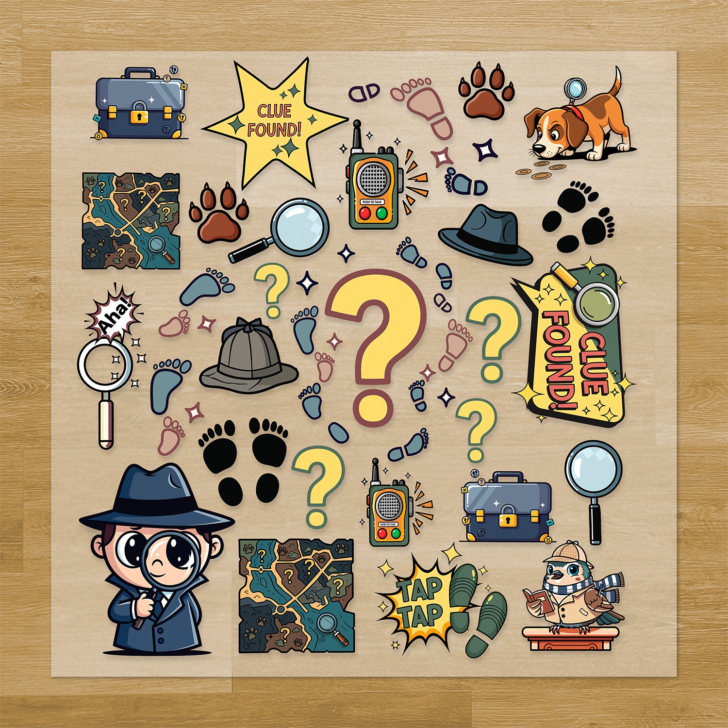 Detective and Noir Iron-On Transfer Pack