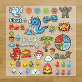 Elemental Spirits Iron-On Transfer Pack