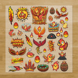 Phoenix Iron-On Transfer Pack