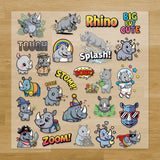 Rhinos Iron-On Transfer Pack