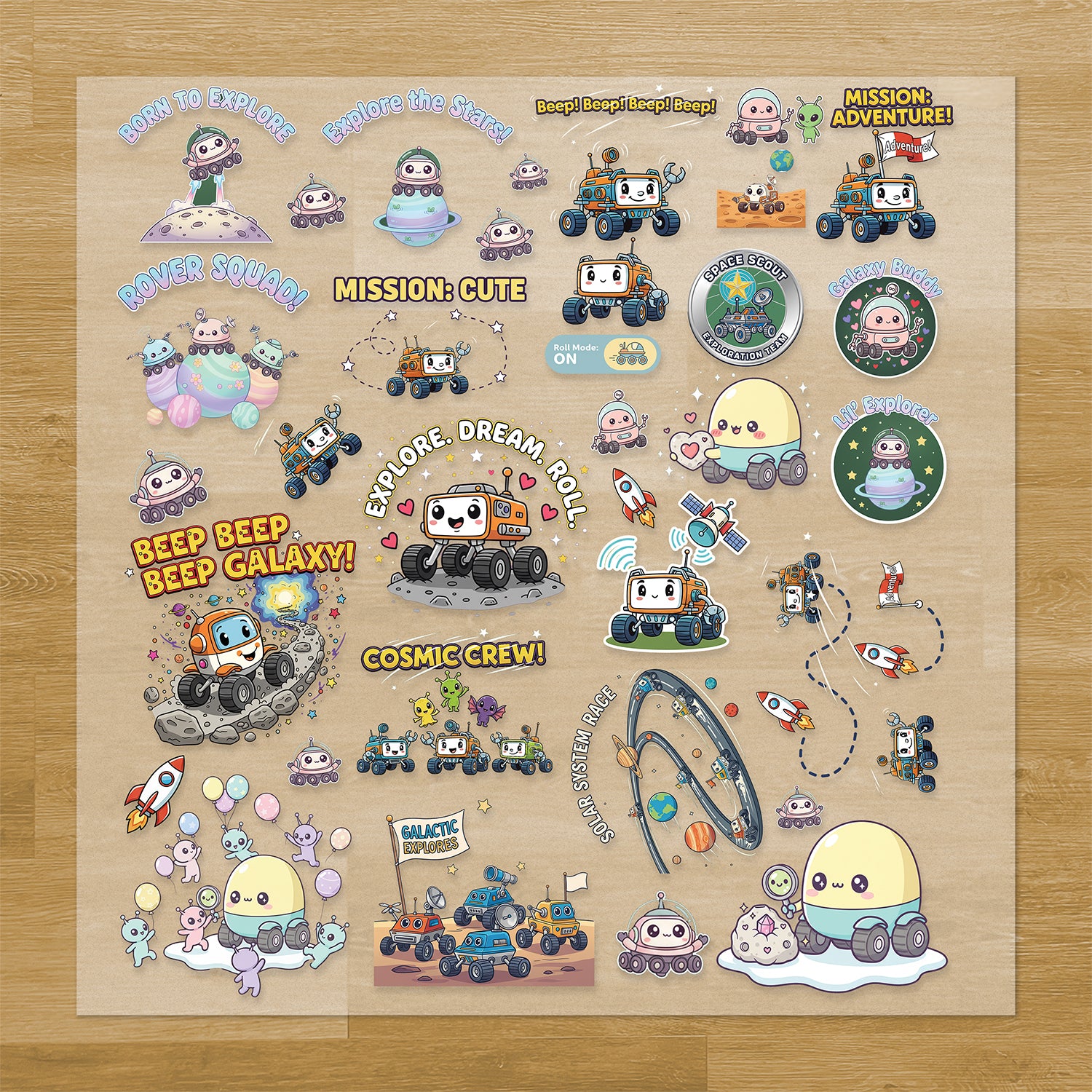 Space Rovers Iron-On Transfer Pack