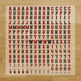 Sports Lettering Iron-On Transfer Pack