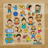 Yoga Iron-On Transfer Pack