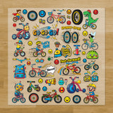 Biking Iron-On Transfer Pack