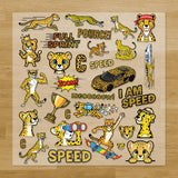 Cheetahs Iron-On Transfer Pack
