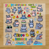 Hippos Iron-On Transfer Pack