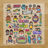 Track & Field Iron-On Transfer Pack
