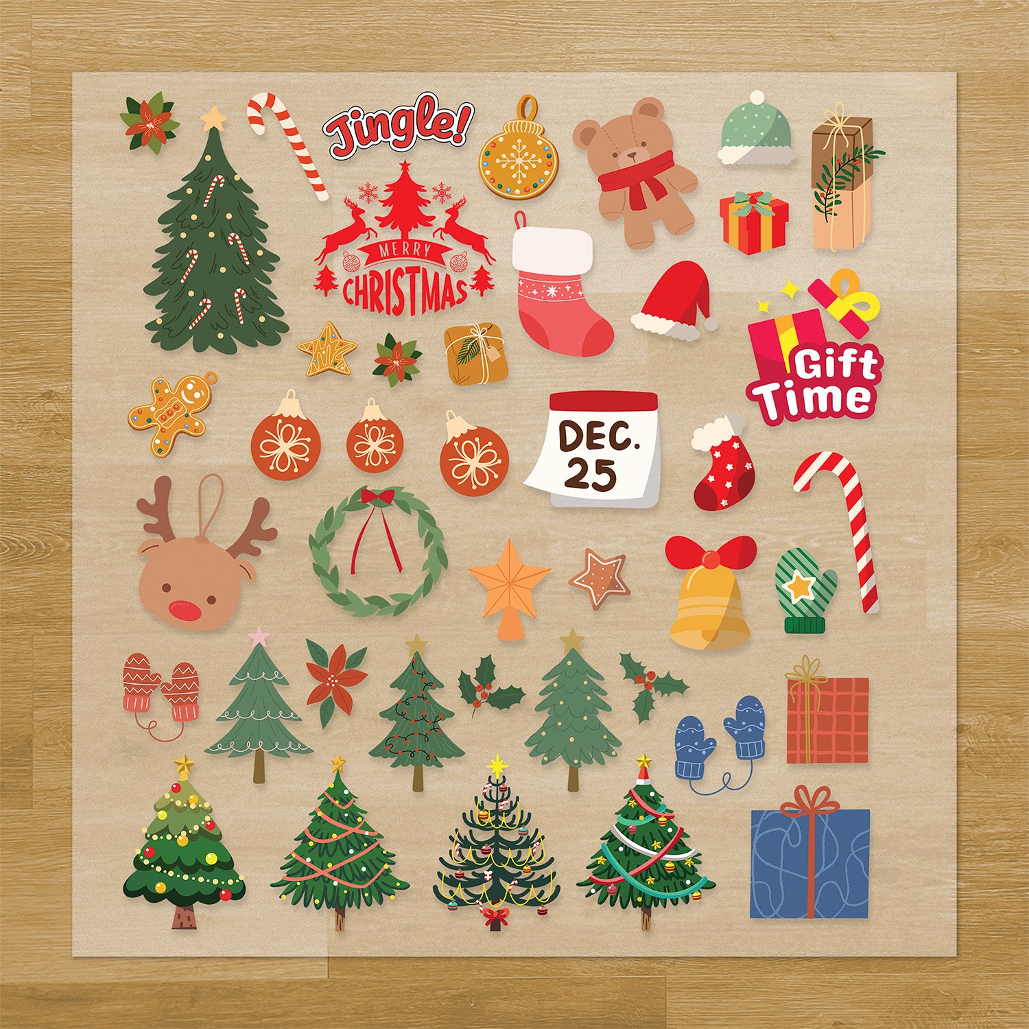 Christmas Trees Iron-On Transfer Pack