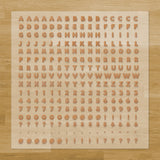 Christmas Ginger Bread Letters & Symbols Iron-On Transfer Pack