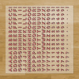 Candy Cane Letters & Symbols Iron-On Transfer Pack