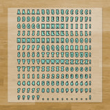 Christmas Vintage Letters & Symbols Iron-On Transfer Pack