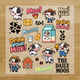 Cow Iron-On Transfer Pack