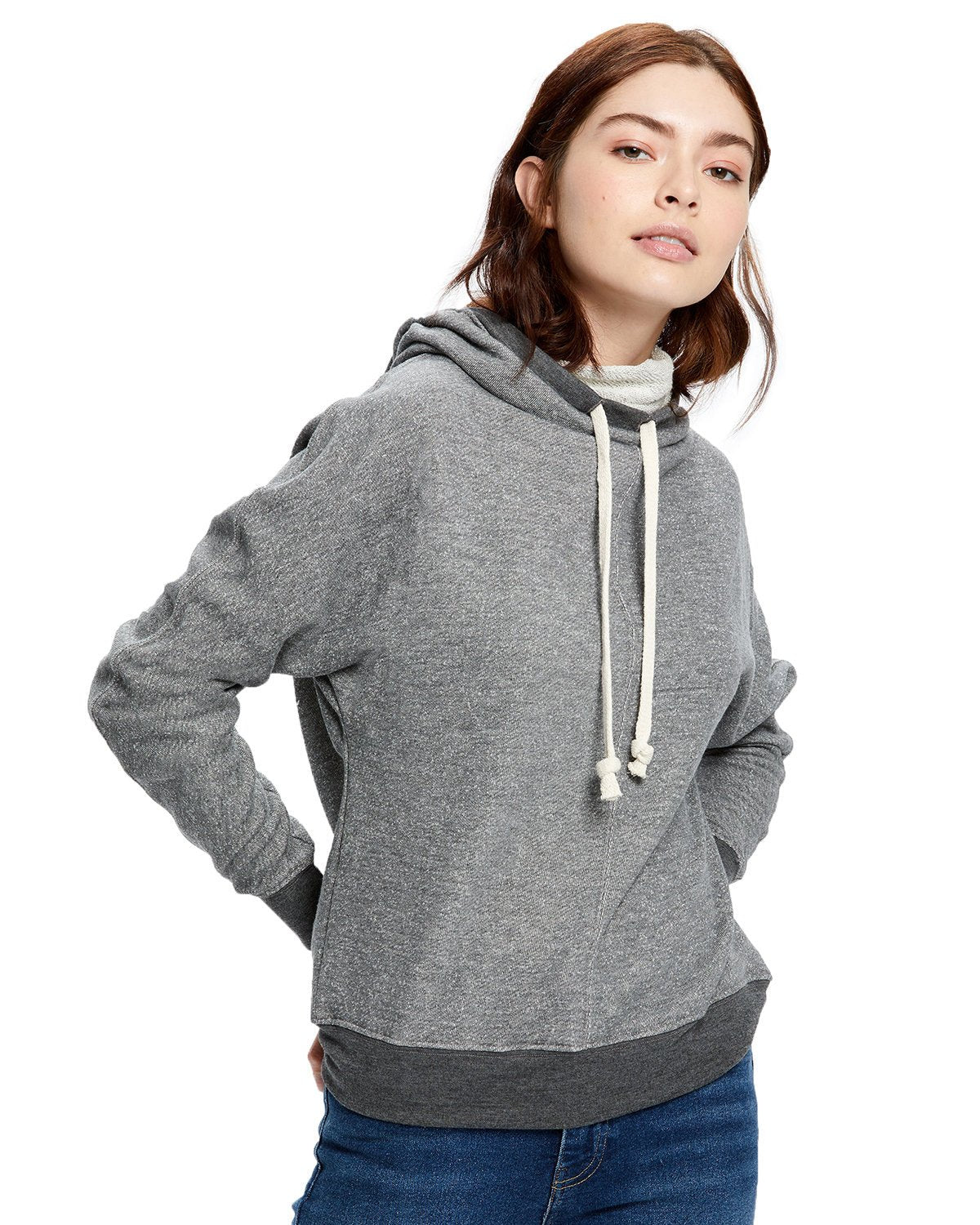 US Blanks US897 Unisex French Terry Snorkel Pullover Sweatshirt - Ninja Transfers